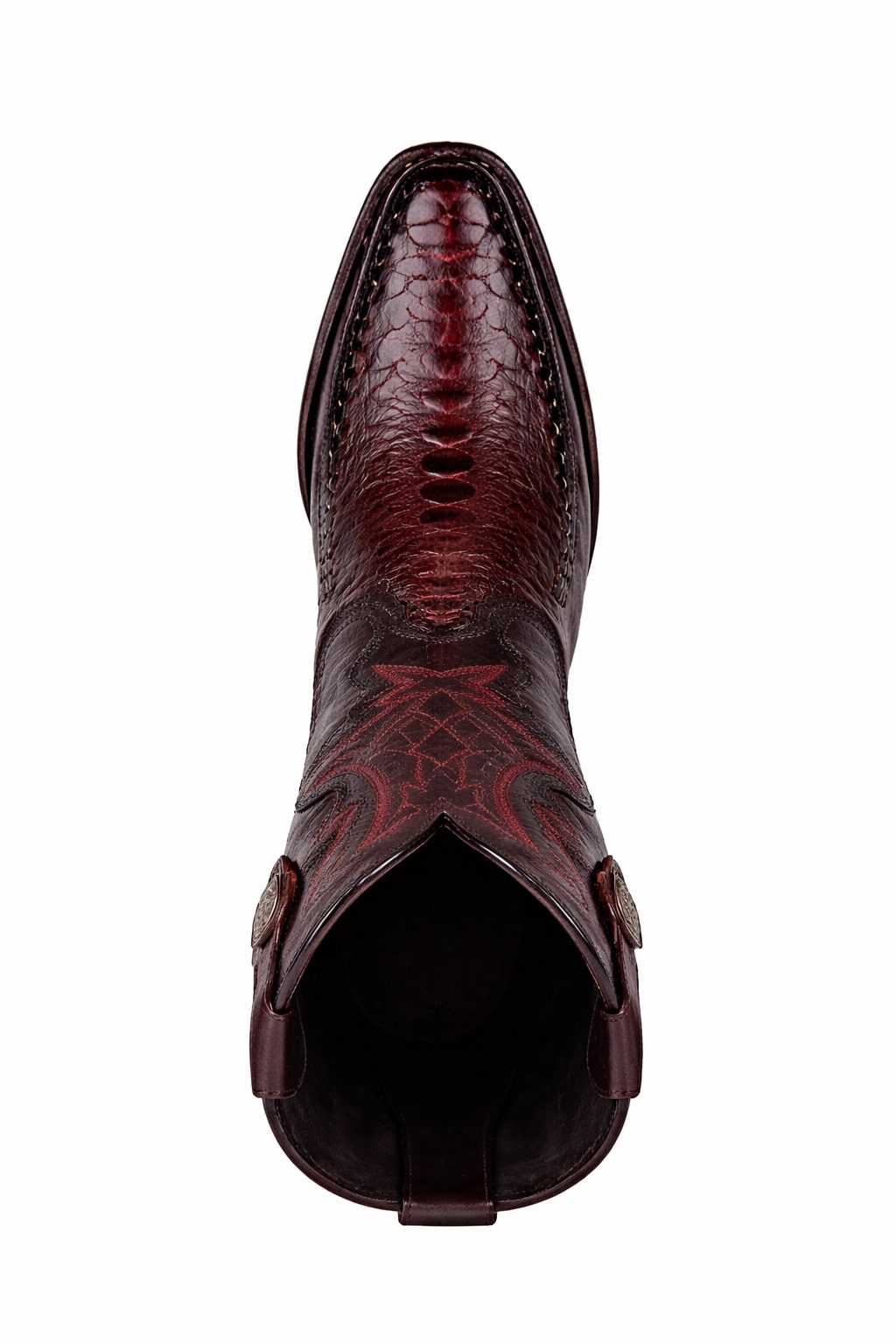Men's Wild West Ostrich Leg with Deer Dubai Toe Boots 279F05
