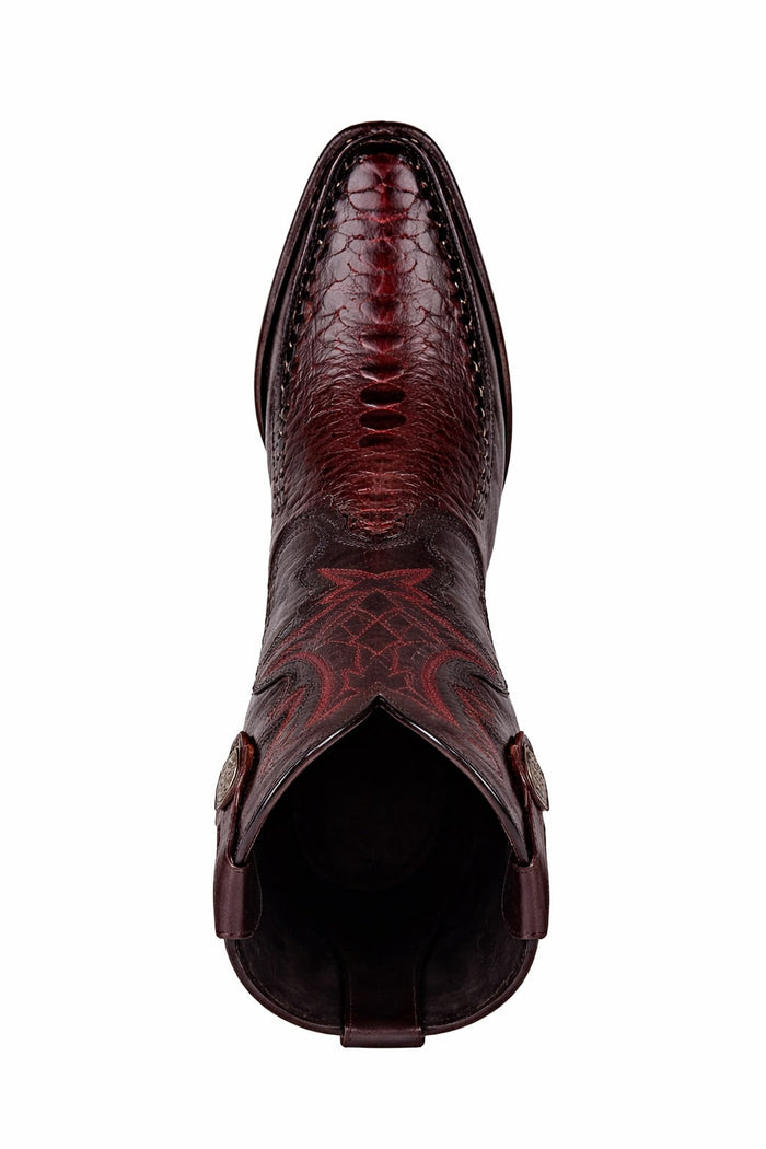 Men's Wild West Ostrich Leg with Deer Dubai Toe Boots 279F05
