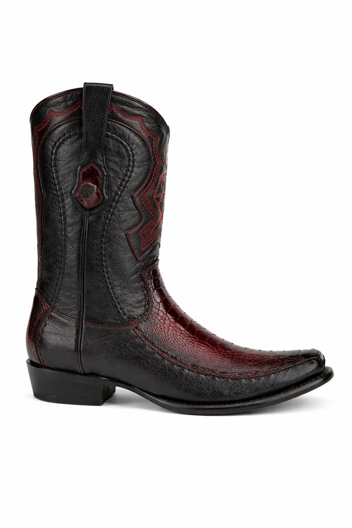 Men's Wild West Ostrich Leg with Deer Dubai Toe Boots 279F05