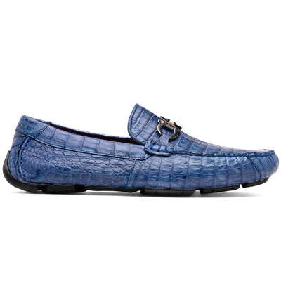 Marco Di Milano Parma Caiman Belly Bit Drivers Blue