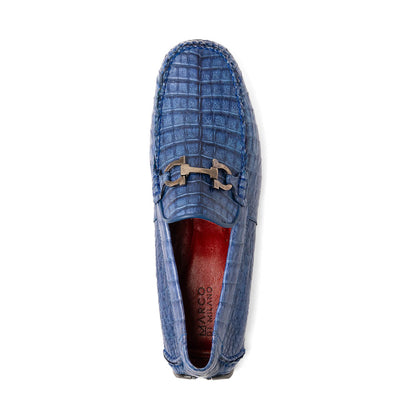 Marco Di Milano Parma Caiman Belly Bit Drivers Blue