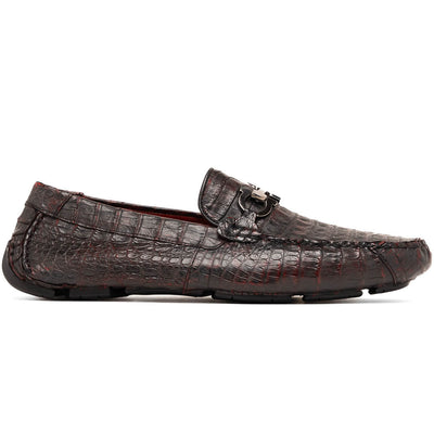 Marco Di Milano Parma Caiman Belly Bit Drivers Black Cherry