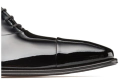 Patent Leather Formal Oxford Black By Mezlan Made in Spain Brand