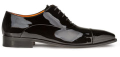 Patent Leather Formal Oxford Black By Mezlan Made in Spain Brand