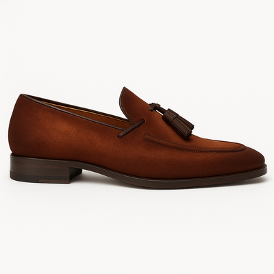 Men's Pavese Sport Hand-Burnished Suede Tassel Slip-On Shoes By Mezlan Made In Spain Brand 8   - from alligatorwarehouse.com