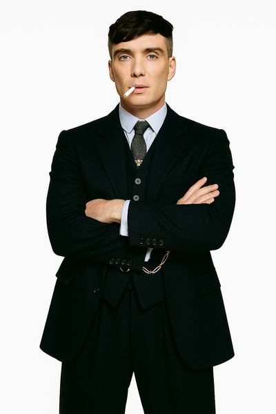 Mens Costume Thomas Shelby Vested Suit & Overcoat 2 SC-2842  - from alligatorwarehouse.com