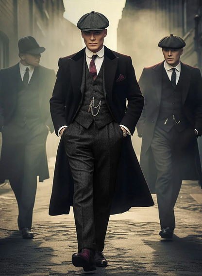 Mens Great Gatsby Outfit - 1920s Gangster Outfit Look in Charcoal
