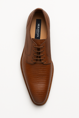 Mens Mezlan Pegaso Lizard Dress Shoe in Tan