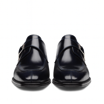 Pego Monk Strap  Blue By Mezlan Made In Spain Brand 6   - from alligatorwarehouse.com