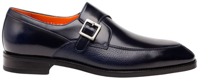 Pego Monk Strap  Blue By Mezlan Made In Spain Brand 4   - from alligatorwarehouse.com
