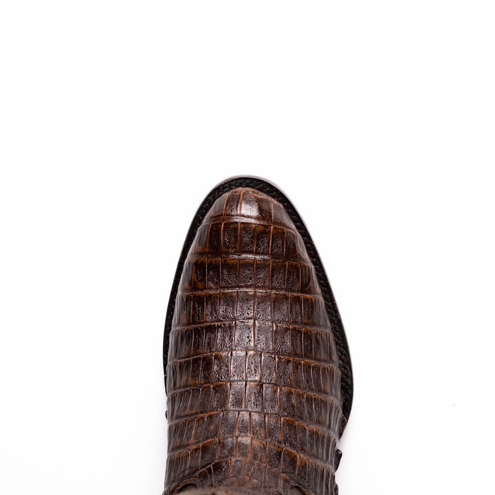 Marco_Di_Milano Phoenix: Aged Brown Leather Luxury Shoe