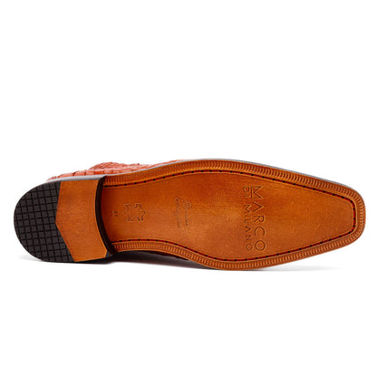 Marco Di Milano Pietro Alligator Honey Chukka Boots 