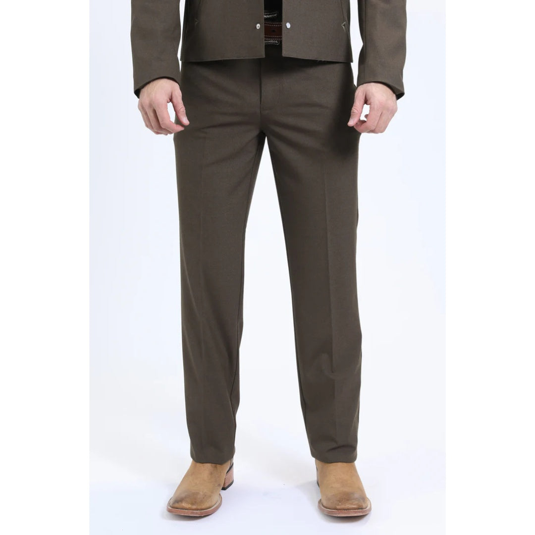 Platini Men’s Brown Western-Inspired Sport Suit