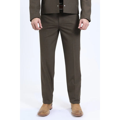 Platini Men’s Brown Western-Inspired Sport Suit
