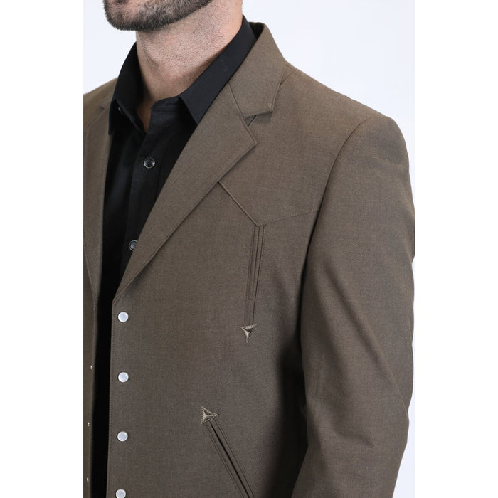 Platini Men’s Brown Western-Inspired Sport Suit