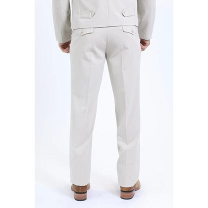 Platini Mens Off White Western-Inspired Sport Suit