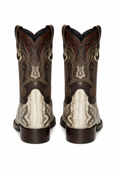 Pointy Snake Skin Boots
