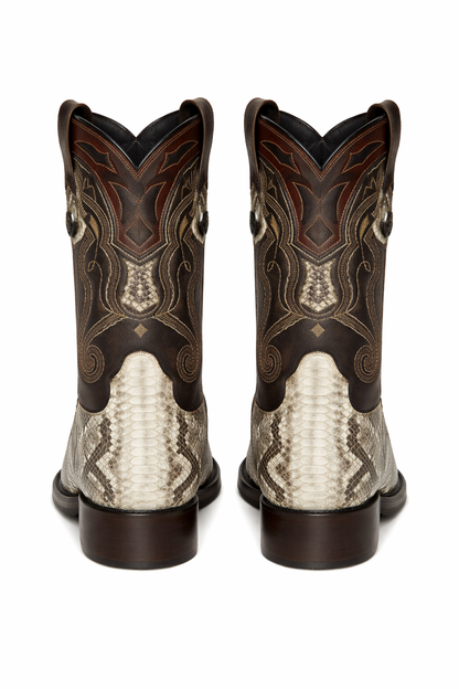 Pointy Snake Skin Boots