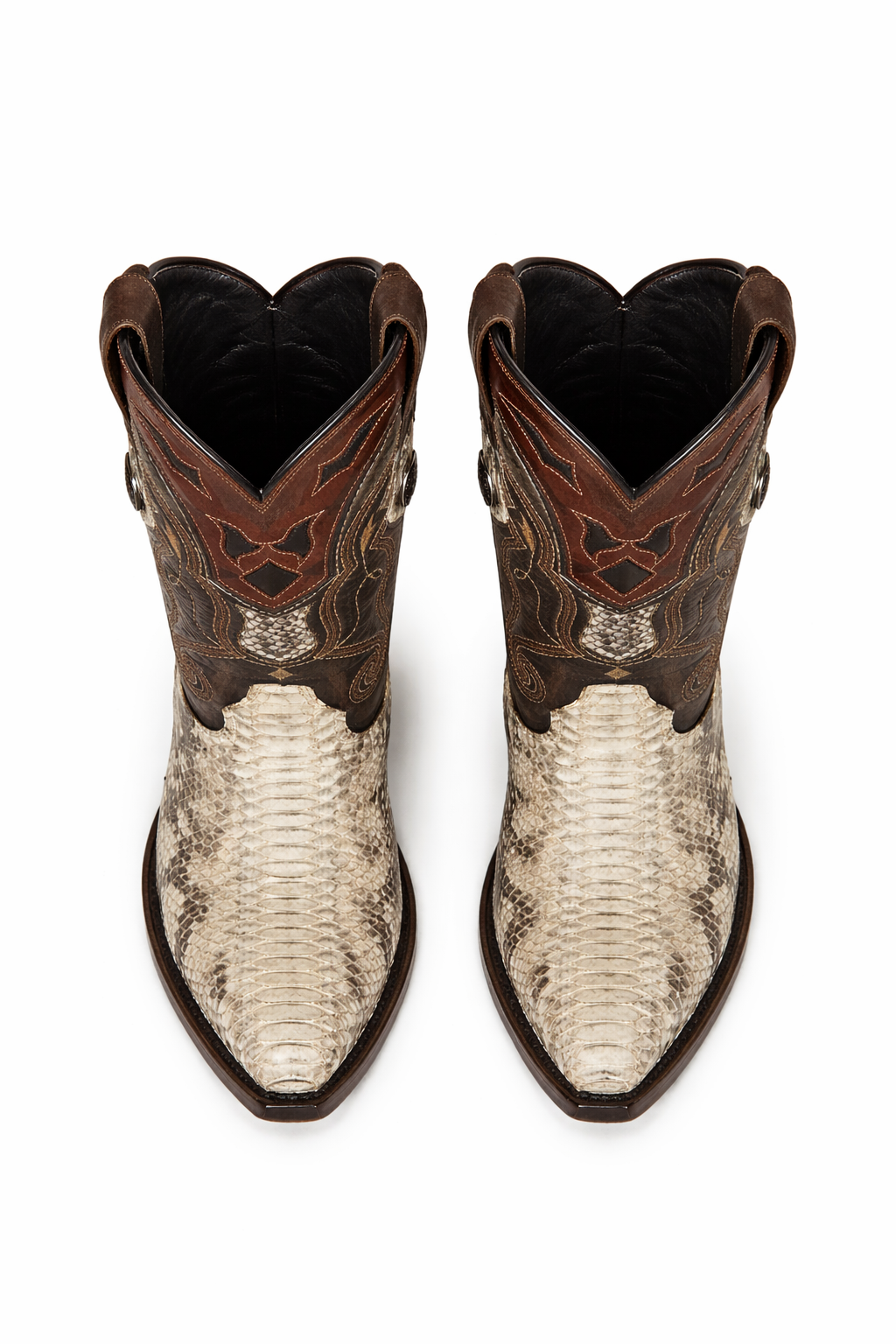 Pointy Snake Skin Boots