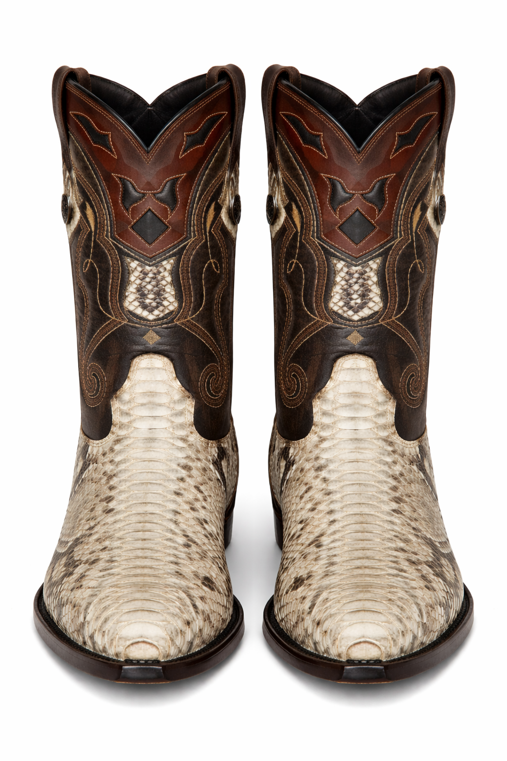 Pointy Snake Skin Boots