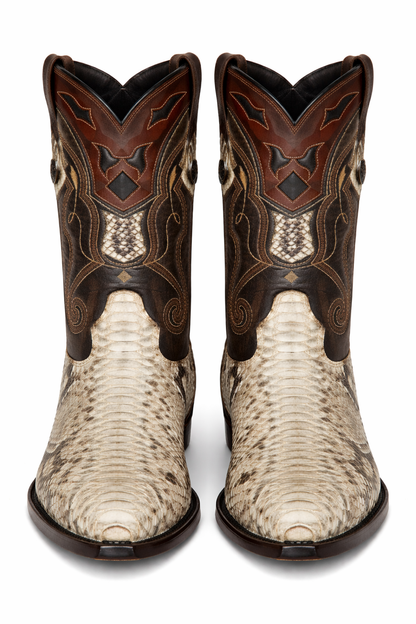 Pointy Snake Skin Boots