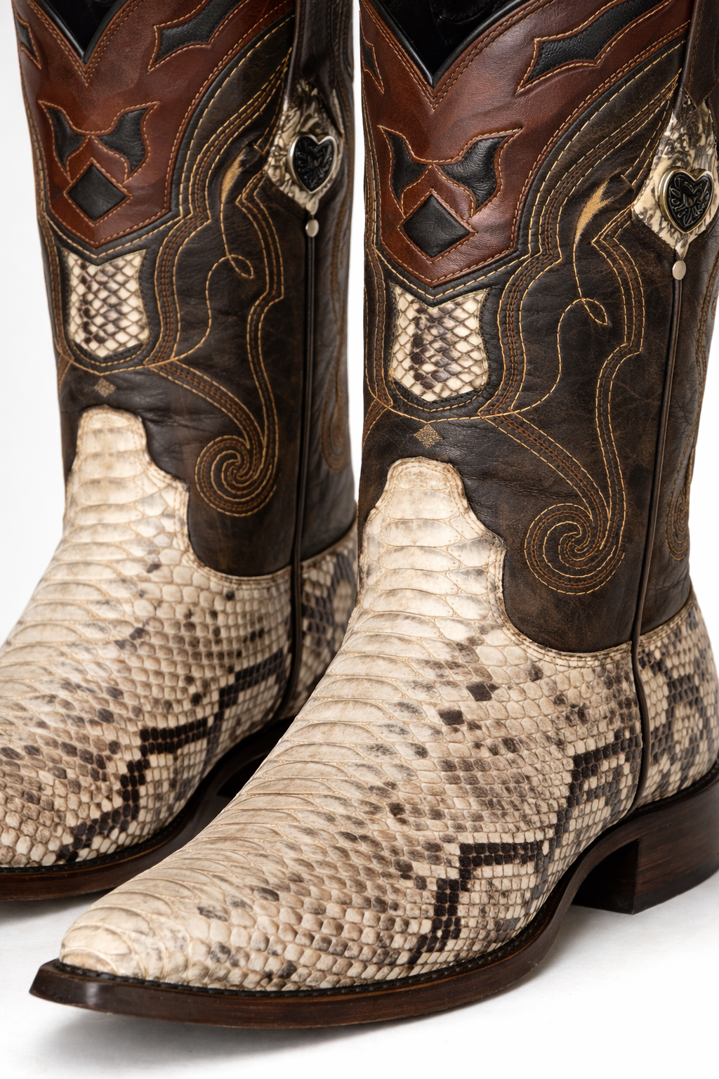 Pointy Snake Skin Boots