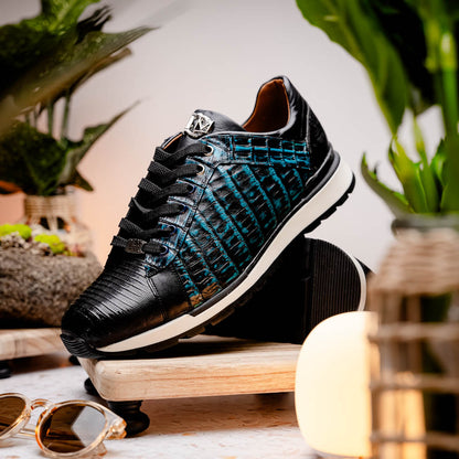 Marco_Di_Milano Portici - Navy & Black Leather Dress Shoe