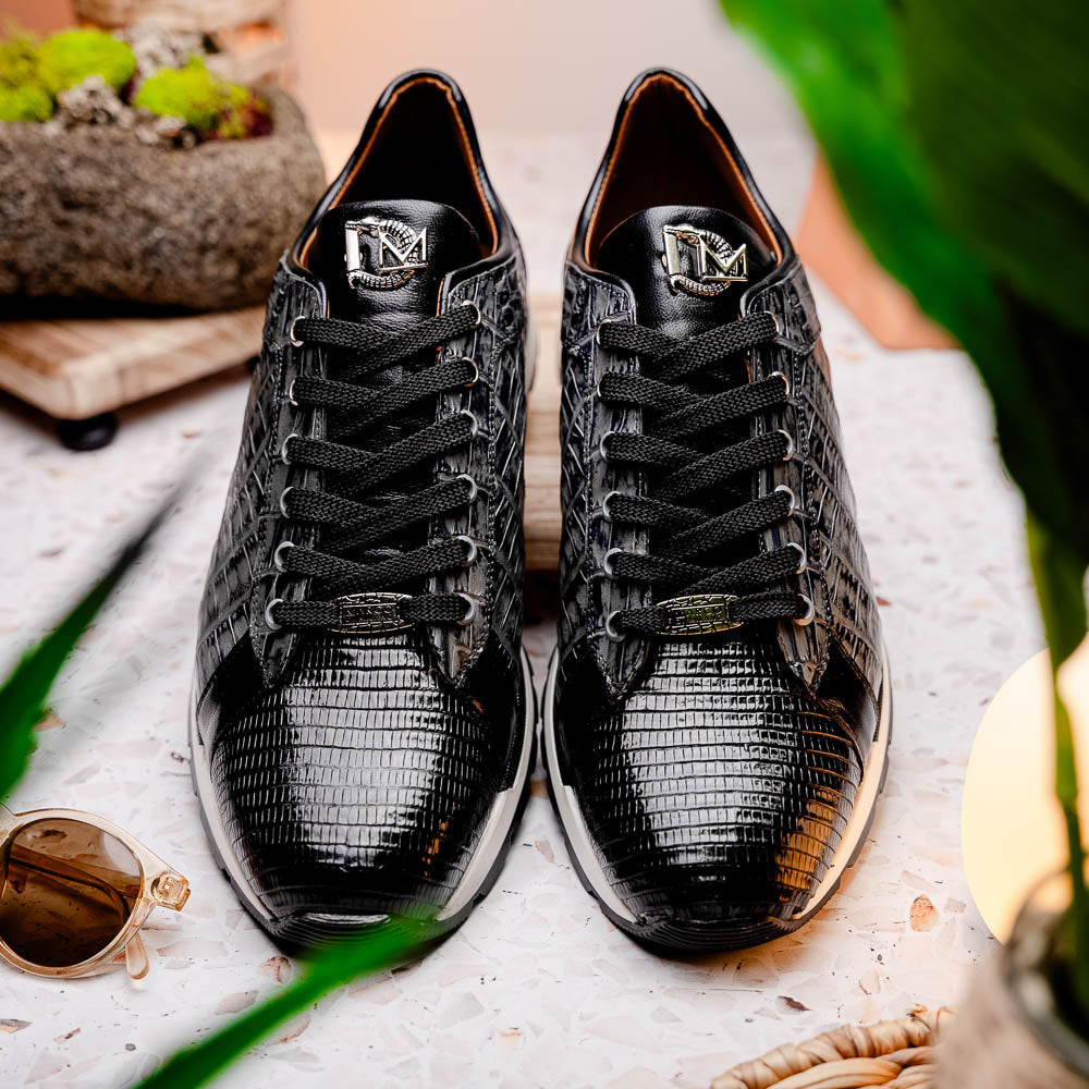 Marco Di Milano Portici Gray/Black Leather Oxford Shoe