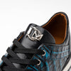 Marco Di Milano Portici Navy Men's Exotic Lizard / Crocodile Casual Sneakers 5 PORTICI_CAIMAN-LIZARD TEJU_NAVY_8.5  - from alligatorwarehouse.com