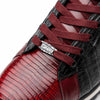 Marco Di Milano Portici Wine Men's Exotic Lizard / Crocodile Casual Sneakers 2 PORTICI_CAIMAN-LIZARD TEJU_WINE_8  - from alligatorwarehouse.com