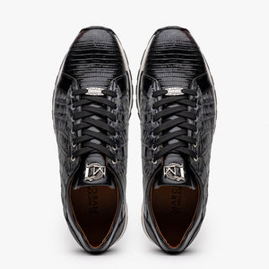 Marco Di Milano Portici Gray/Black Leather Oxford Shoe