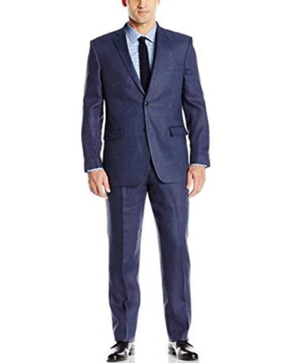 Linen Suit - Mens Summer Suits Blue Color - Beach Wedding 1 4O-2282  - from alligatorwarehouse.com