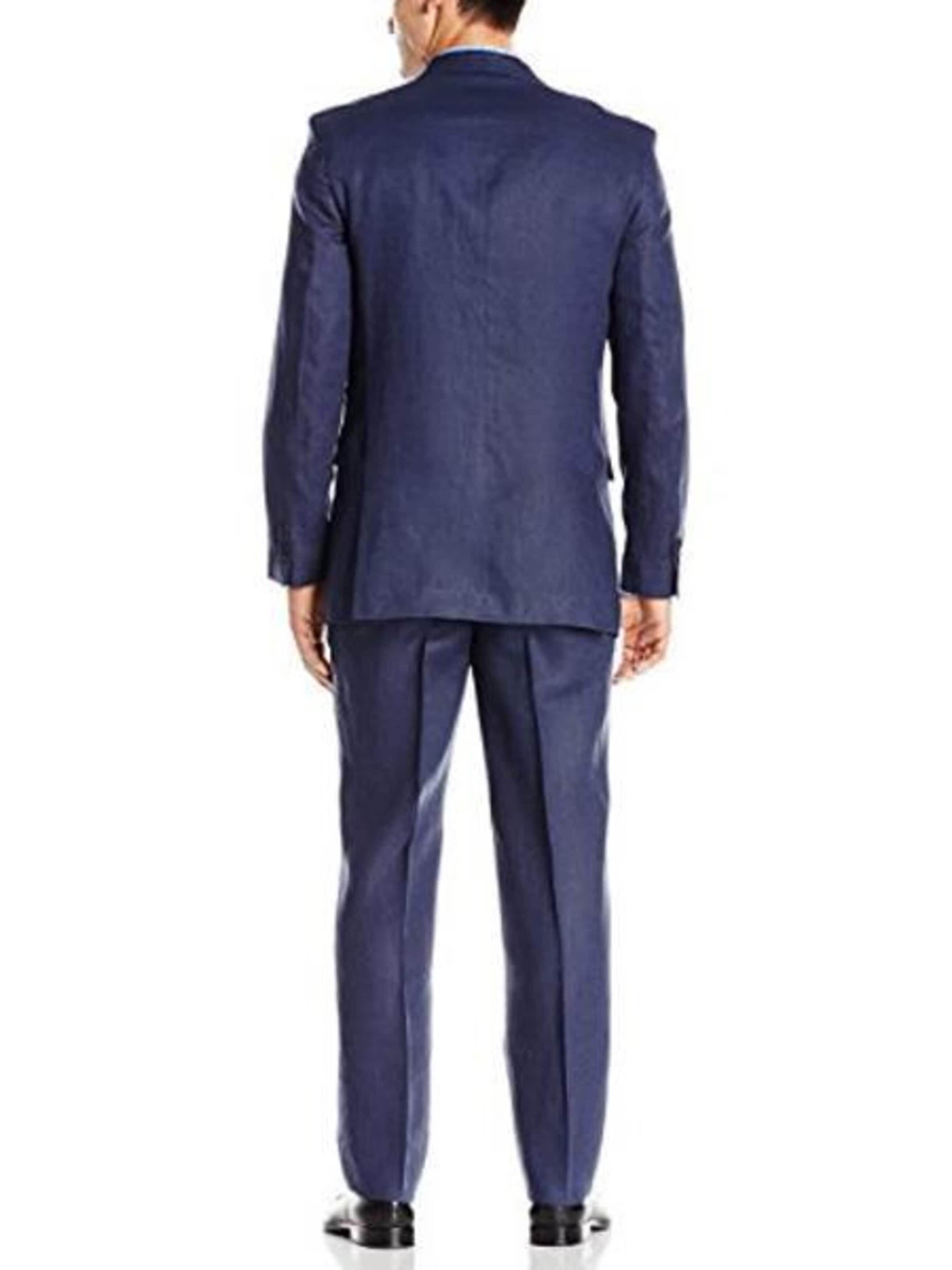 Linen Suit - Mens Summer Suits Blue Color - Beach Wedding 2 4O-2282  - from alligatorwarehouse.com