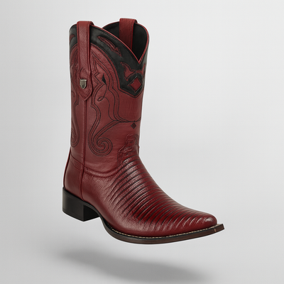 Men's Wild West Teju Lizard Skin 3X Toe Boots 29507 25 2950703-060  - from alligatorwarehouse.com