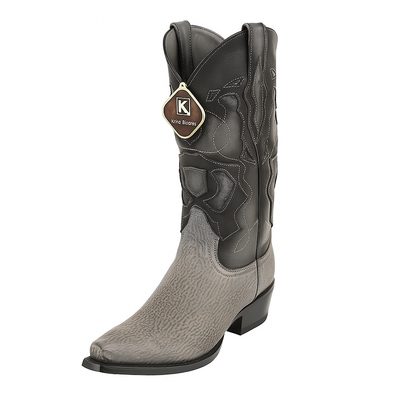 King Exotic Men's Shark Snip Toe Western Boots 14 -1  - from alligatorwarehouse.com