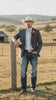 Mens Western Style Blazer – Classic Gray Cowboy Suit Jacket for Weddings, Country Events and Formal Wear in Grey Color