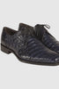Mens Mezlan Anderson Caiman Crocodile Dress Shoe in Navy