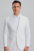 Mens Vested Summer Seersucker Suit in White Pinstripe