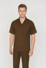 Mens Walking Suit in Color Brown leisure suit causal Matching Shirt and Pants $99