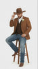 Mens Rust Copper Brown Western Blazer – Cowboy Style Classic Tailored Jacket for Weddings, Rodeos and Country Events