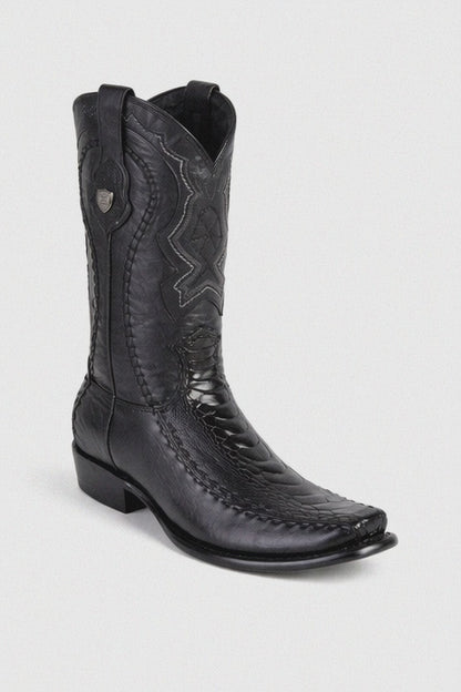 Men's Wild West Ostrich Leg with Deer Dubai Toe Boots 279F05