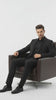 Mens Classic Black Designer Tuxedo Suit with Beaded Lapel – Elegant Formal and Party Wear Jacket and Pants
