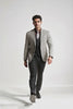 Mens Sport Coat Houndstooth Vinci Black and White Suit