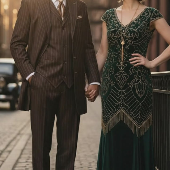 Brown Pinstripe - Zoot Suit