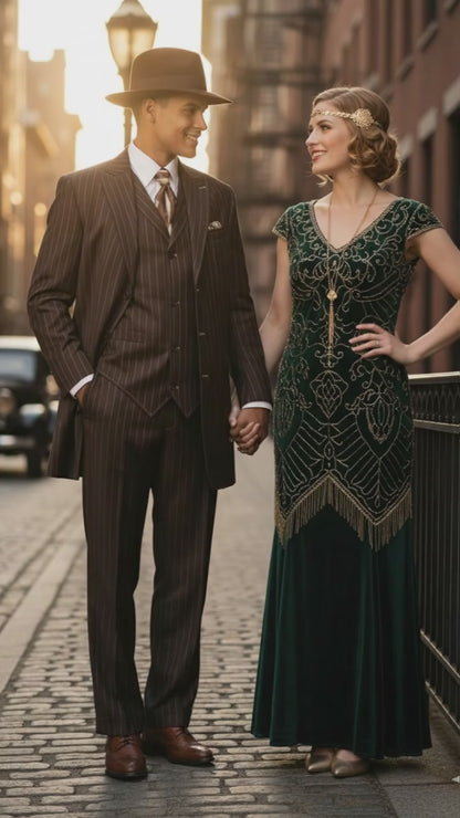 Brown Pinstripe - Zoot Suit