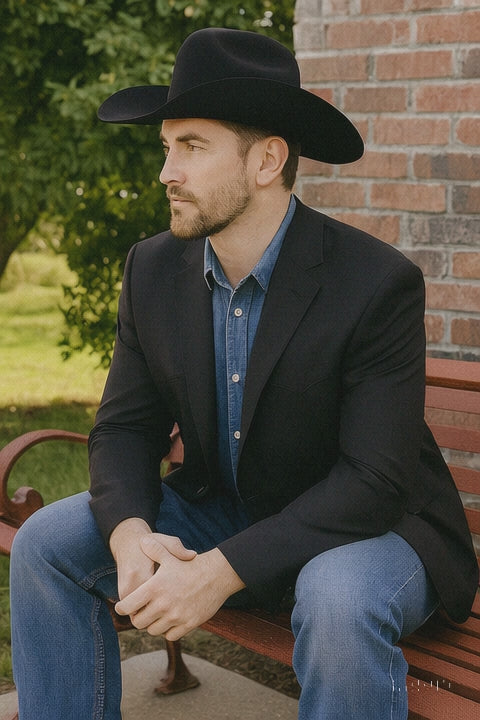 Western Blazer - Saco Para Hombre - Cowboy Blazer in Black Color