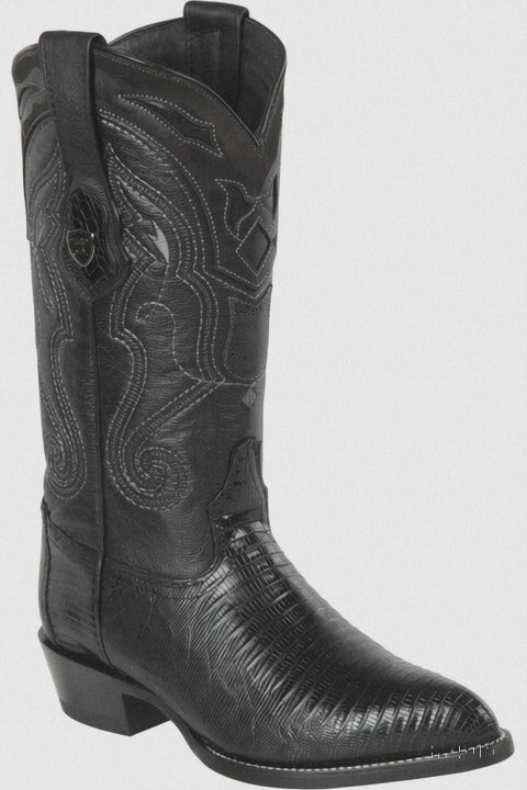 Men's Wild West Teju Lizard Skin J Toe Boots 29907