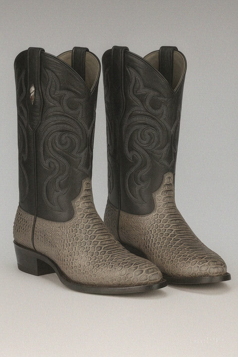 Men's Los Altos Python J-Toe Boots - Rustic