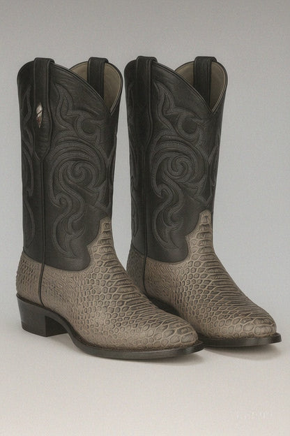 Men's Los Altos Python J-Toe Boots - Rustic