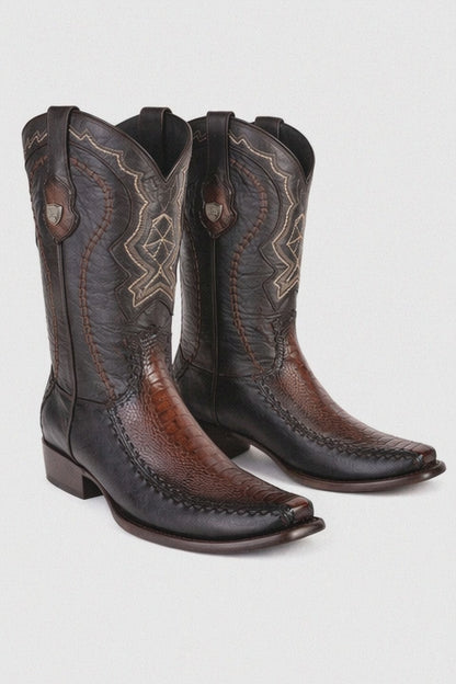 Men's Wild West Ostrich Leg with Deer Dubai Toe Boots 279F05